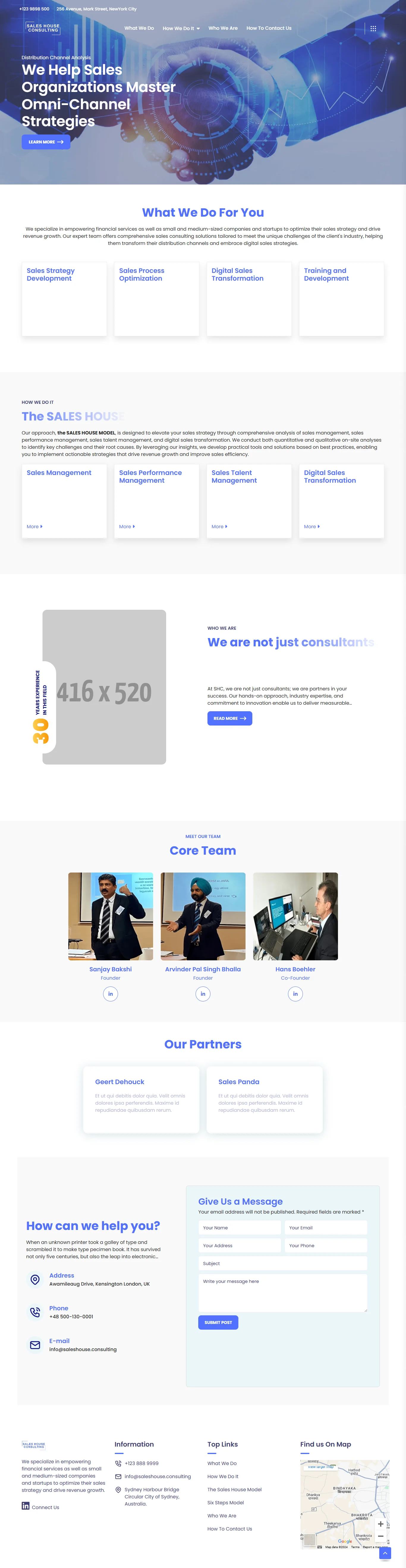 Sales House - Consulting Services