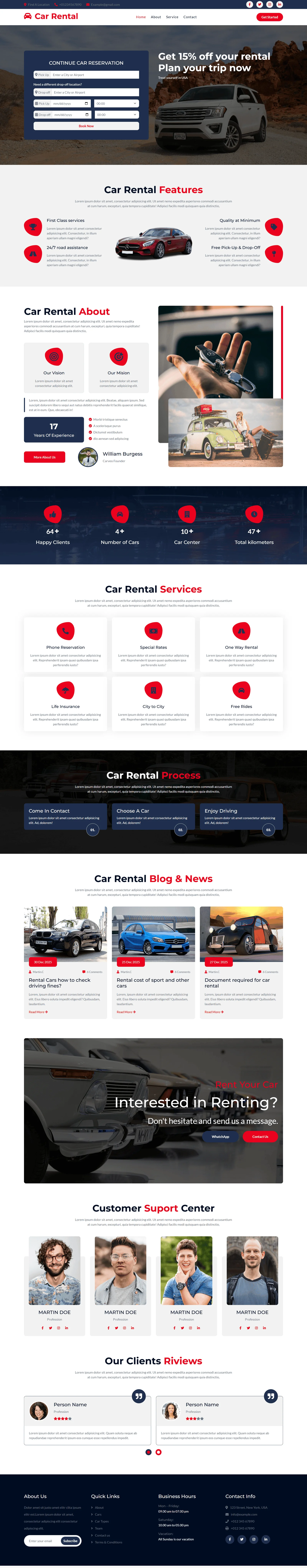 Car Rental - Booking Platform